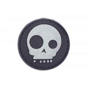 3D patch – Funny Skull - black